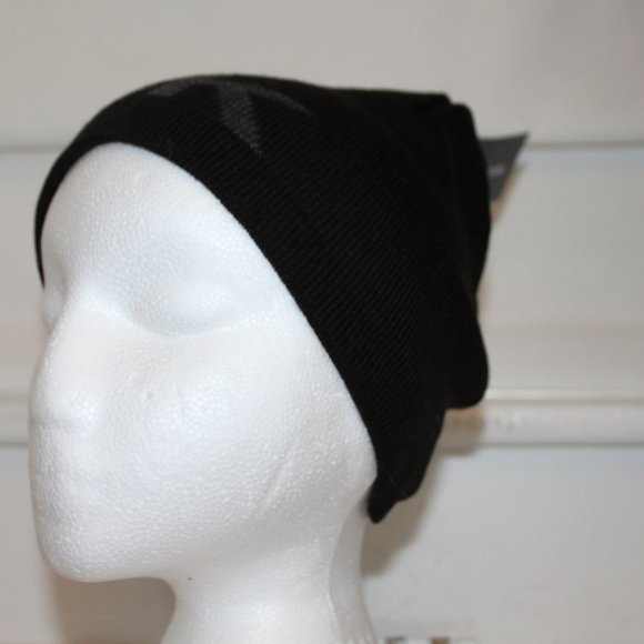 Michael Kors Reversible Black Gray Knit Beanie Hat - Picture 4 of 5